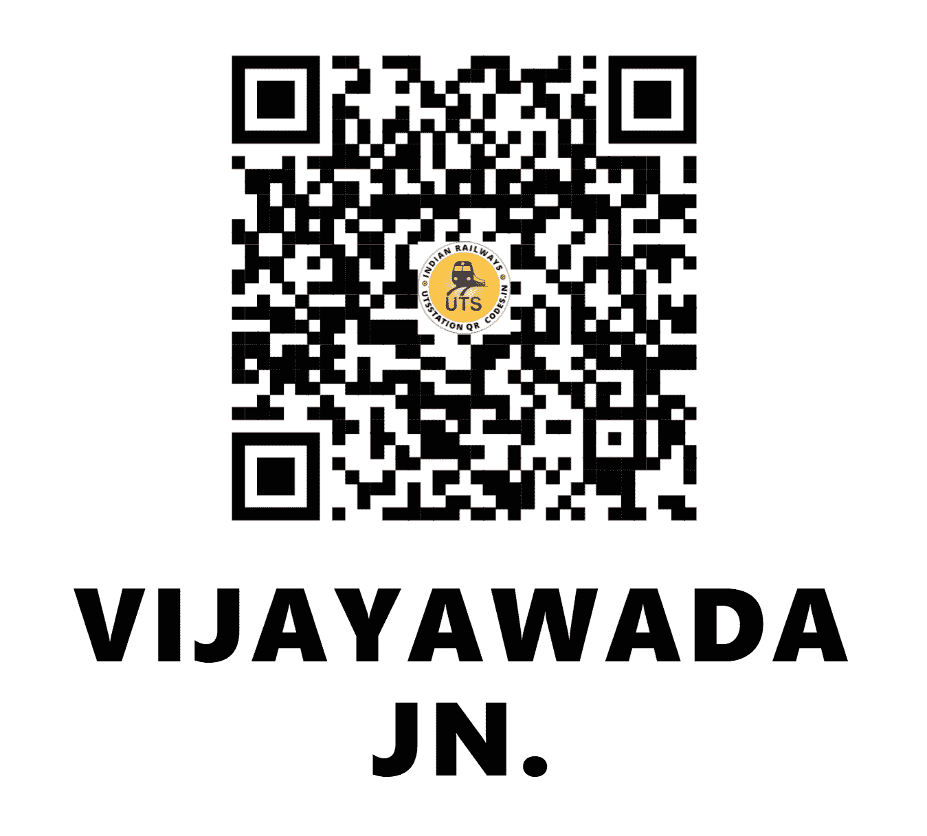UTS QR Code for VIJAYAWADA JN. - BZA (SC - ANDHRA PRADESH)